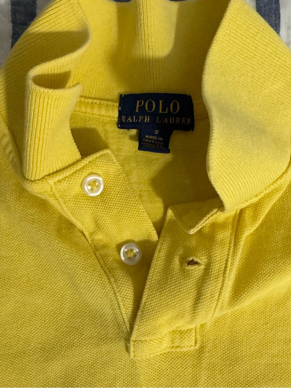 Polo by Ralph Lauren Bright Yellow Kids Polo with Purple Pony - Picture 2 of 2